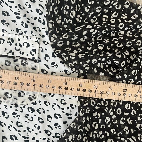 ZOA New York Silk Blouse Animal Print Size Small - Picture 9 of 13